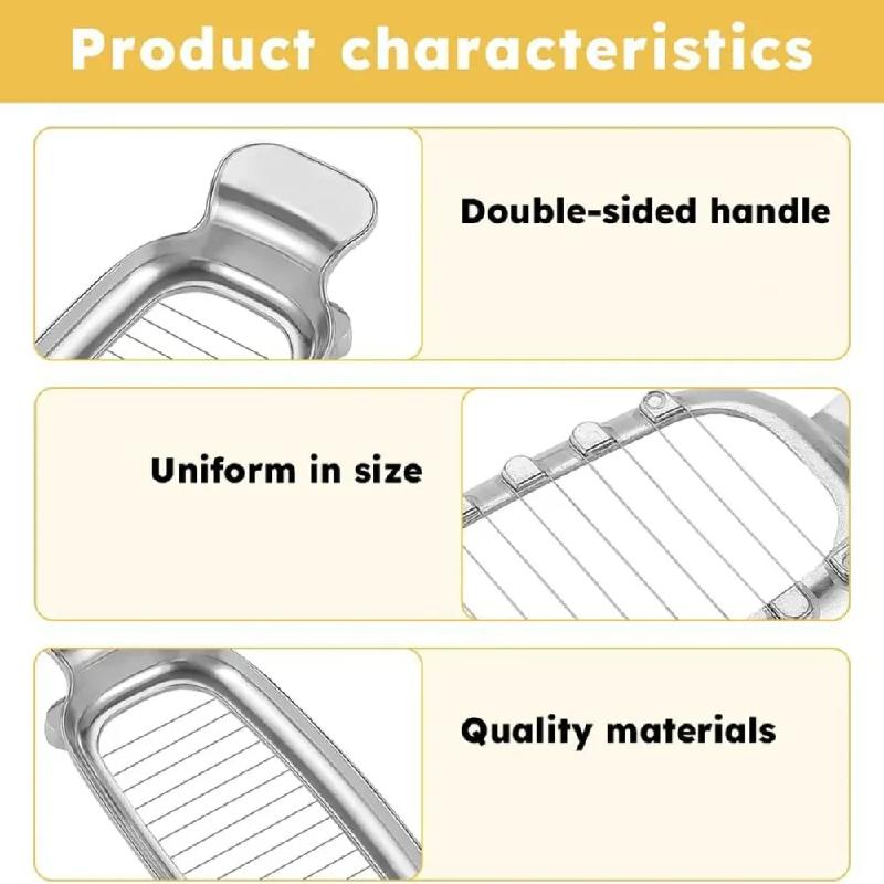 Butter Cheese Slicer Cutter Stainless Steel Wire Cheese Slicer Multipurpose Handheld Butter Cutter for Block Cheese Butter Fruit
