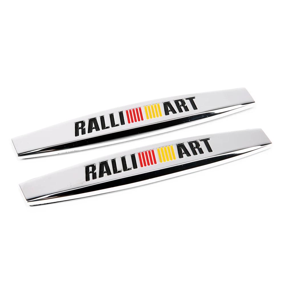 

2pcs Car Fender Side Sticker Decal Badge for Mitsubishi RALLIART L200 Outlander ASX Lancer Pajero Eclipse Galant Accessories