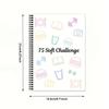 75 Target Soft Challenge Planner Notebook, 75 Easy Soft Challenge Tracker Planner Journal Bundle Editable