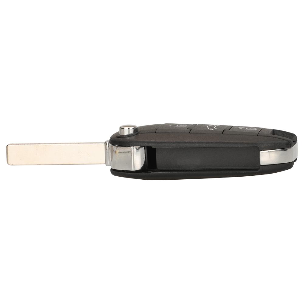 Jingyuqin Flip Remote Car Key 433MHz 4A HITAG AES Chip For Peugeot Expert 308 3008 2016+ Citroen C4 Cactus 2014- HU83 3 Buttons