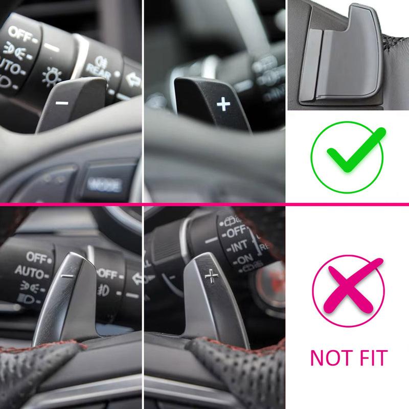 Carbon Fiber Look Steering Wheel Paddle Shift Extension For Acura MDX ILX RDX TLX RLX TL 2022 2021 2020 2019 2018 2017 2016 2015