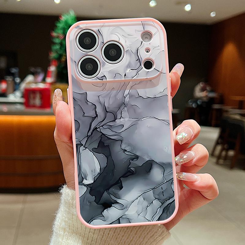 Case For iPhone 17 Pro Max Pink Marble Pattern Magnetic For Magsafe Hybrid Slim Matte Cover For iPhone 16 15 14 13 Pro Max