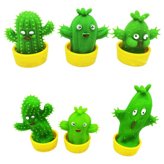 Cute Potted Cactus Stretchable Squeeze Toy Soft TPR Kids Pinch Toy Relief Adult Stress Fidget Toy