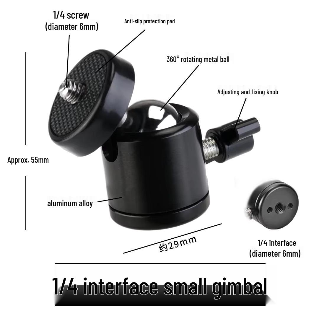 Multi-Functional Smartphone Live Streaming Tripod with Metal Ball Head & Camera Clip