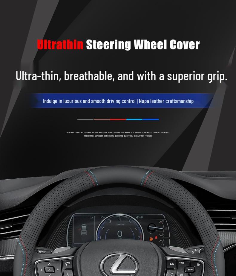 All-Season No-Sew Steering Wheel Cover for 2019-2025 Lexus LX