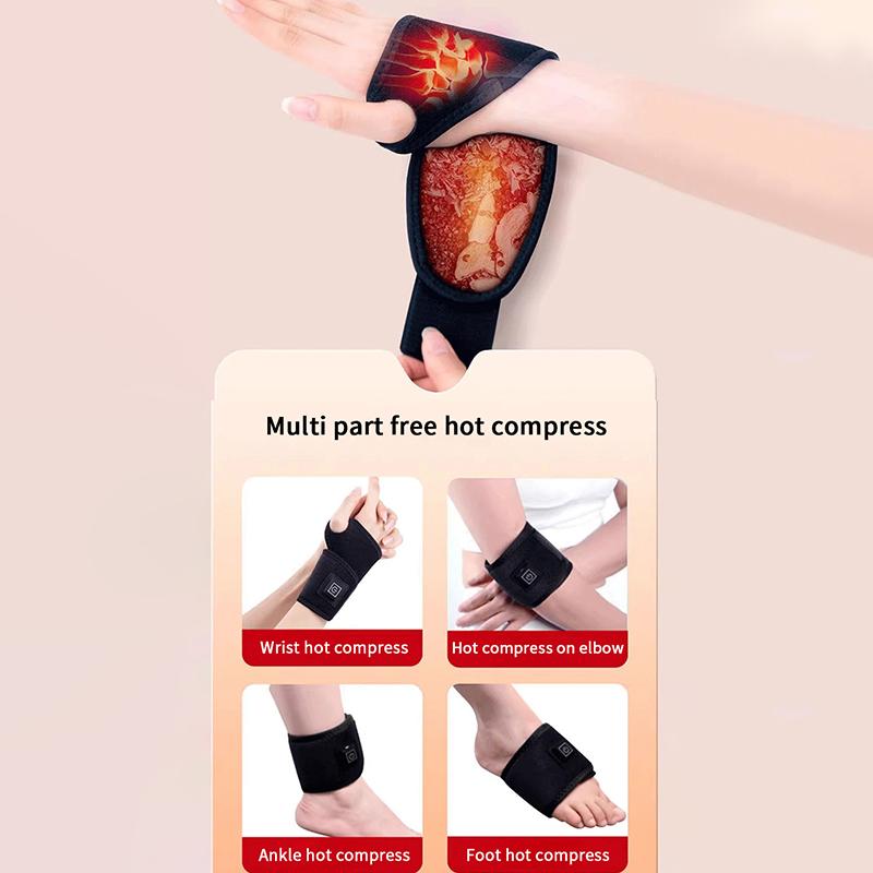 Podgrzewany Nadgarstek, Przenośny Elektryczny Podgrzewacz, Podgrzewany Ochraniacz na Nadgarstek, Trzy Regulowane Poziomy, Podgrzewany Stabilizator Nadgarstka do Biura