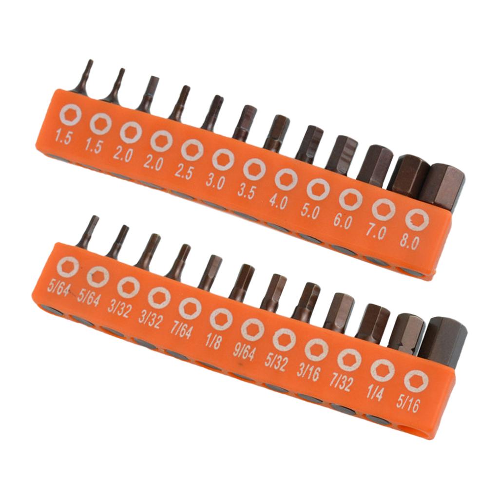 12/24Pcs Electric Screwdriver Bit Combination Set Hexagonal Screwdriver Accessories Attachment Screwdriver Bit Tool