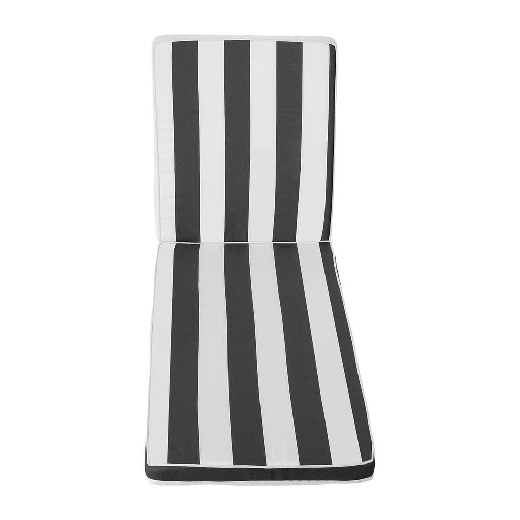 Cuscino per Sdraio, 89x56x71 cm, Set di 2 Cuscini per Sdraio da Esterno, Cuscini per Sdraio Impermeabili e Resistenti allo Sbiadimento con Laccetti, Sdraio da Patio