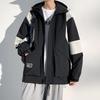 Hooded Jacket Men's Spring and Autumn Trendy Loose Handsome Casual Jacket Large Size Loose Youth Jacket Men's Jacket
