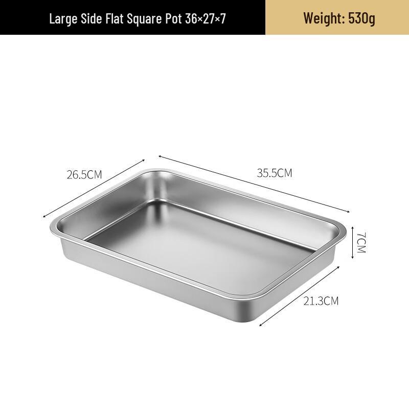 ZISIZ 316 Stainless Steel Rectangular Serving Tray with Lid