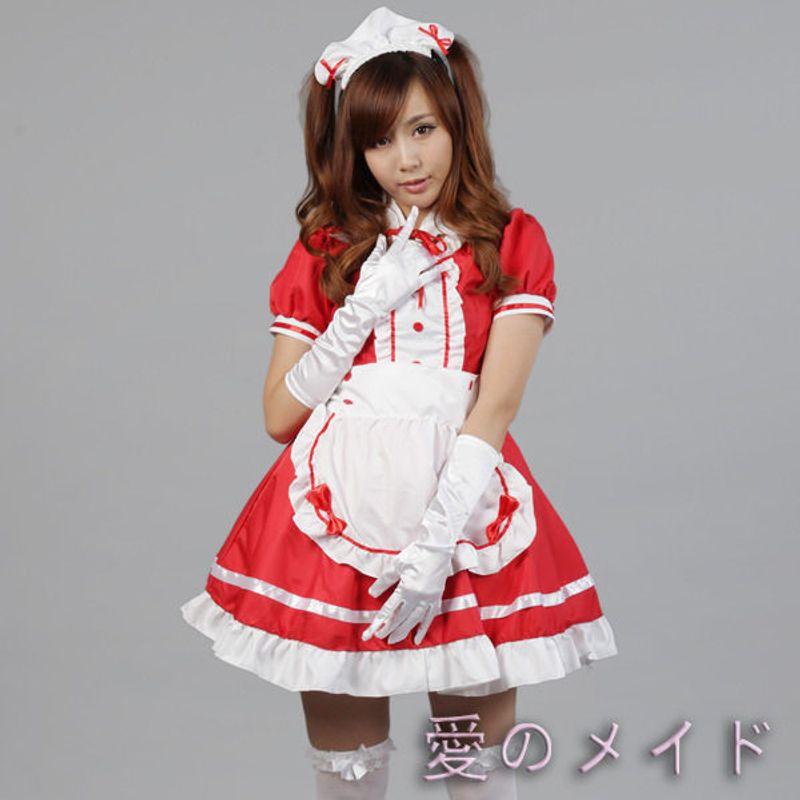Light-Sound Maid Costume Cosplay Maid Restaurant Maid Anime Performance Costume Black and White Maid