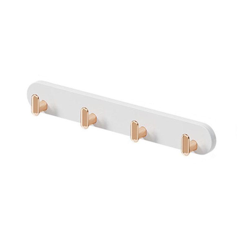 Telescopic kitchen and bathroom hook for versatile and no-mess storage in narrow spaces, with expandable and retractable hooks