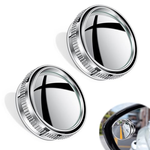 

LILIWER Вспомогательное зеркало, Боковое зеркало, Вспомогательное зеркало, Зеркало слепой зоны автомобиля, Регулируемый угол 360 градусов, Регулируемое вспомогательное боковое зеркало на присоске