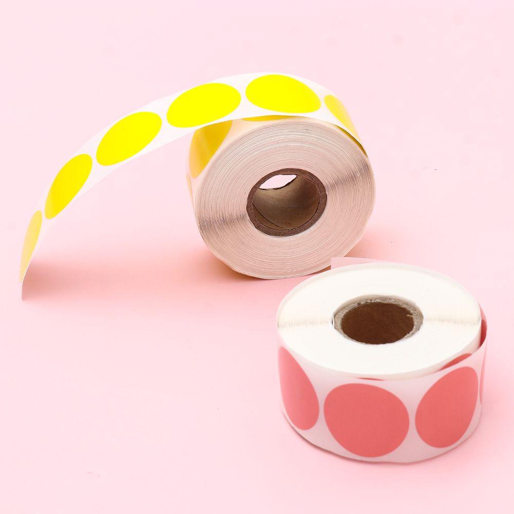 Office Supplies for DIY Logo Design Thermal Sticker Label Round Self-Adhesive Circle Thermal Sticker
