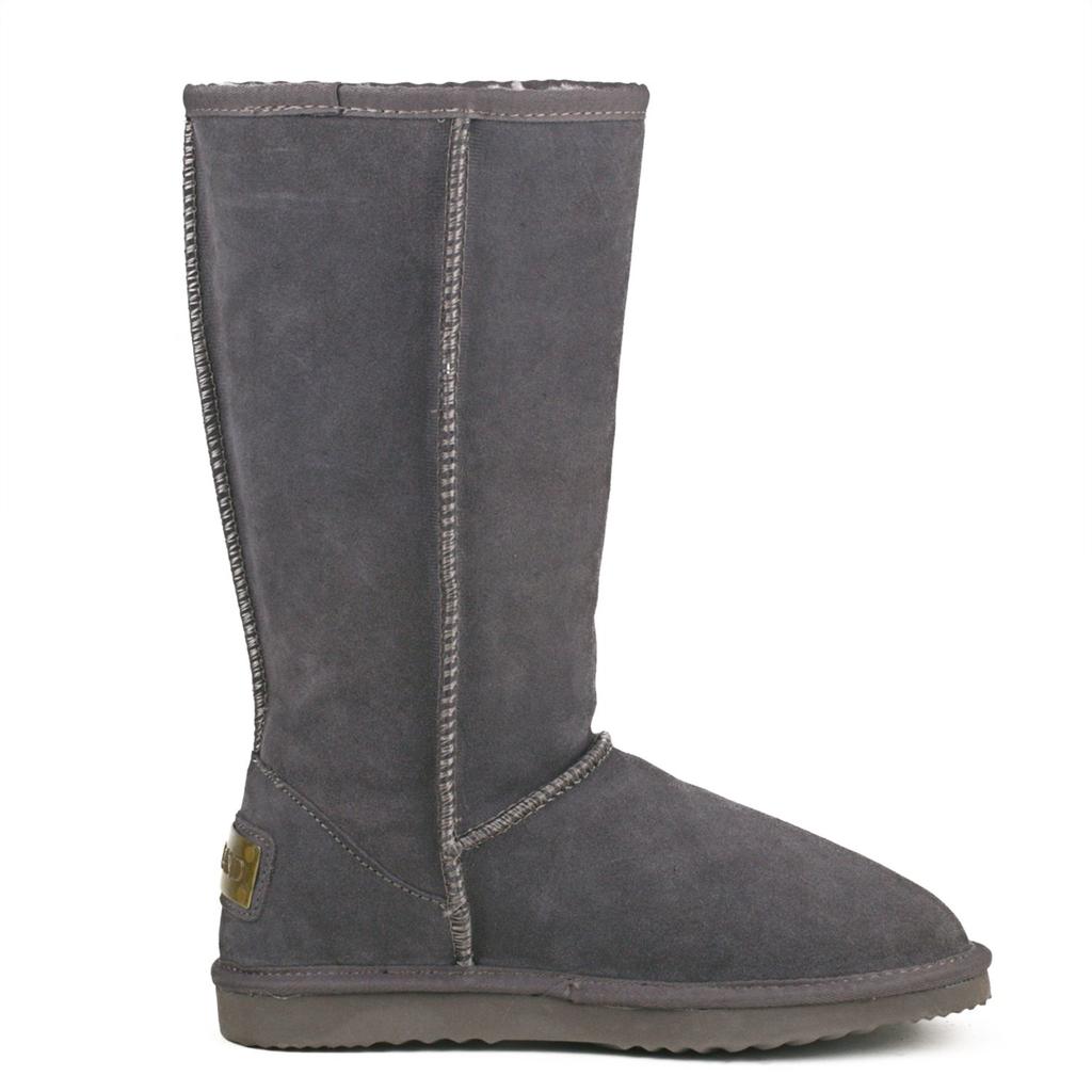 Osland Classic Snow Long Cowhide 25cm Women's Boots, Boots, Leather, Gray,