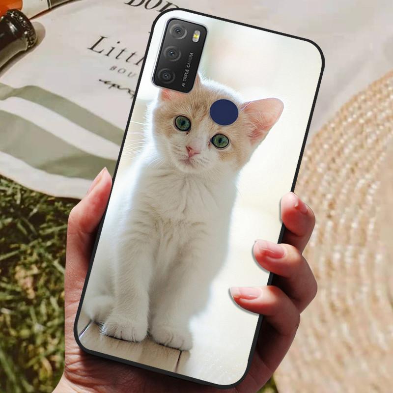 For TCL 20Y 20E 6125F Case Silicone Soft TPU Phone Cover for TCL 20Y 6156D Case Bumper for TCL20Y TCL20E Flower Animals Coques