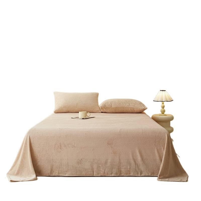 A-Class Heavyweight Coral Fleece Velvet Bed Sheet - Extra Large Northeast Winter Style