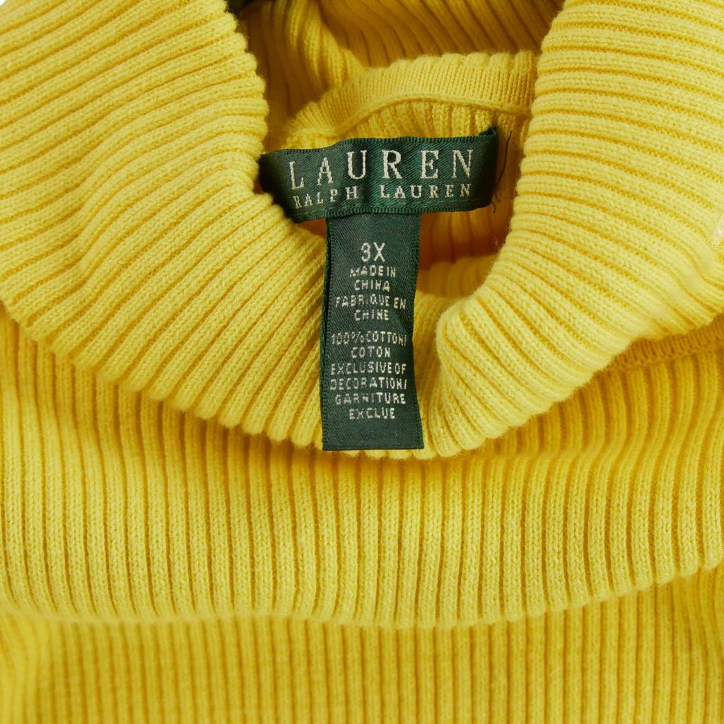 Seconde vie - Pull Femme  col roulé Jaune - Bon état