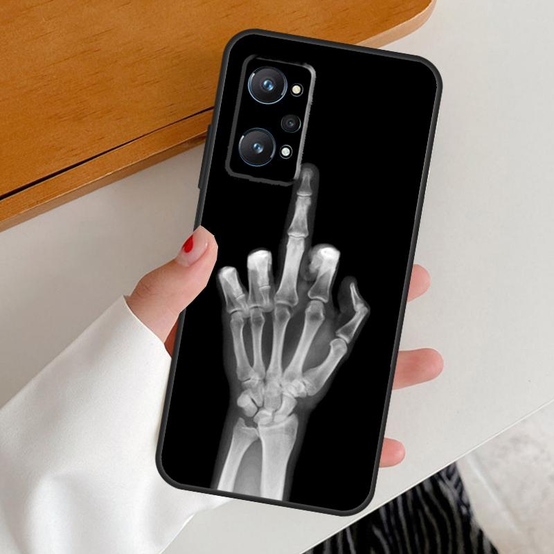 Middle Finger For Realme GT7 GT6 15 Pro 10 11 12 13 14 Pro Plus C65 C63 C61 C55 C51 C53 C35 C75 C67 Case