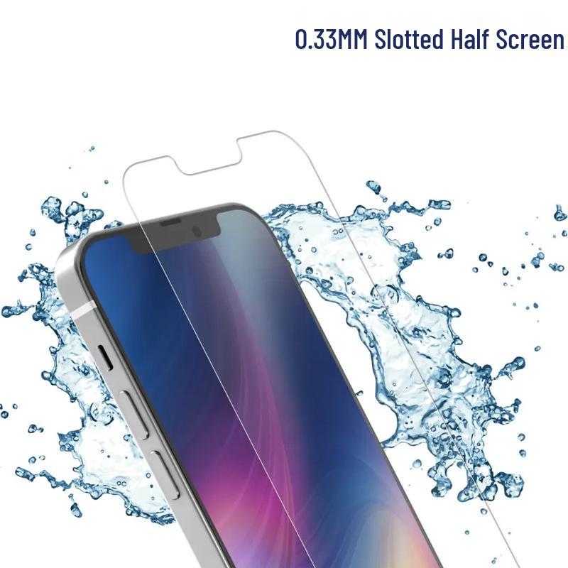 Compatible Tempered Glass for iPhone 13/13 Pro/13 Pro Max/14/X/XR/XS (Non-Full Screen, Notched Model)