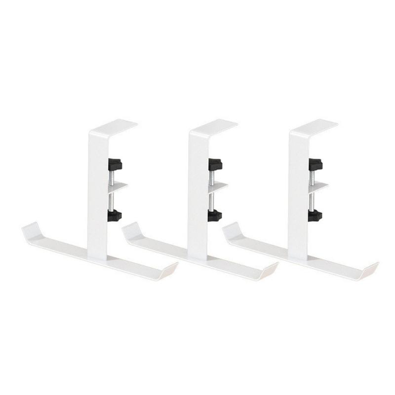 Convenient Under Desk Hook Functional Nonstick Table Hook Portable Hanger for Keys Bags Headphones and More