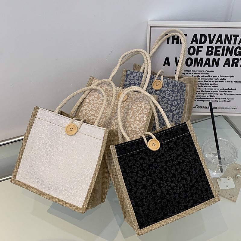 Elegant Handheld Burlap Bag For Women 2023 Classy And Fashionable Work And Travel Bag Ins Style Small Purse Available In Various Colors