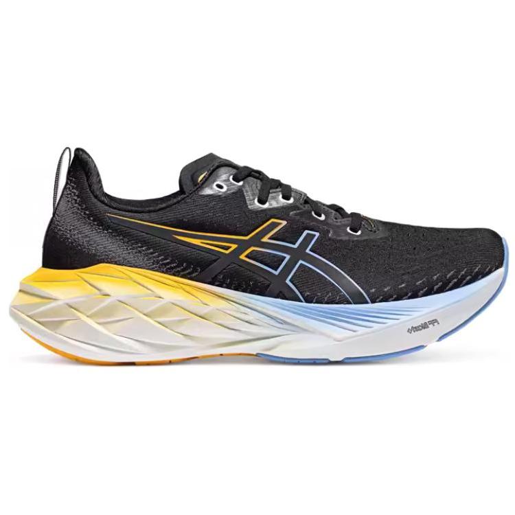 Asics Novablast 4 Breathable Lightweight Reflective Rebound Low-Top Running Shoes Men's Black Sneakers 1011B923-001