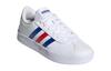 adidas VL COURT 2.0 K Abrasion Resistant Low Top Kids' Skateboarding Shoes White Blue Red Kids' FY7170