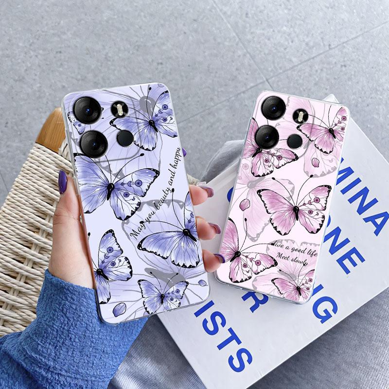 For Infinix Smart 7 Smart 6 HD Plus Case Luxury Protective Cover For Infinix Smart 5 India Marble Clear Soft Silicone Phone Case