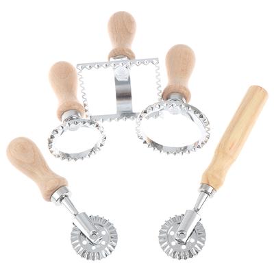 5Styles Pasta Hand-Cutting Machine Embossed Dumpling Embossing Cake Gadget
