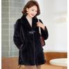 Women's Faux Mink Fur Winter Lapel Coat