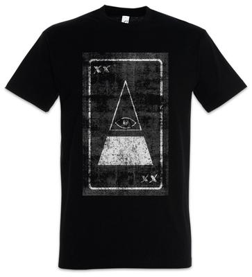 Tarot The Eye of Illuminati T-Shirt Mens Womens Tees Top Card Cards Symbol Sign Logo Insignia