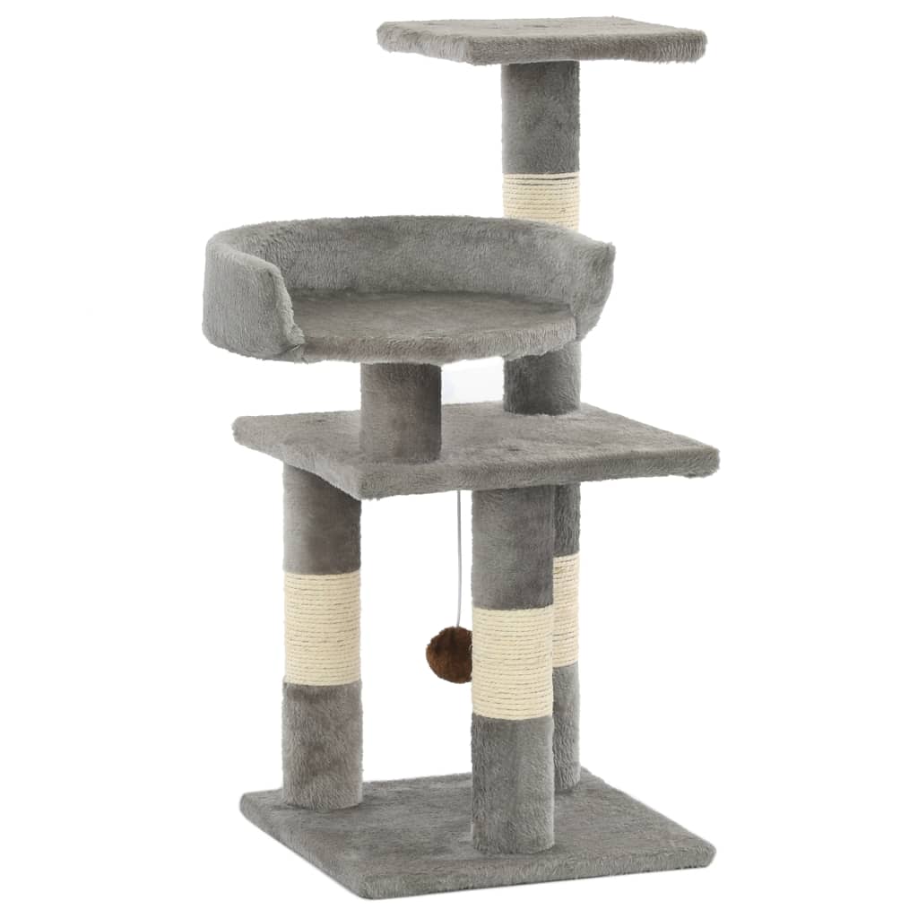 Cat Scratching Post with Sisal Scratching Posts 65 cm Grey