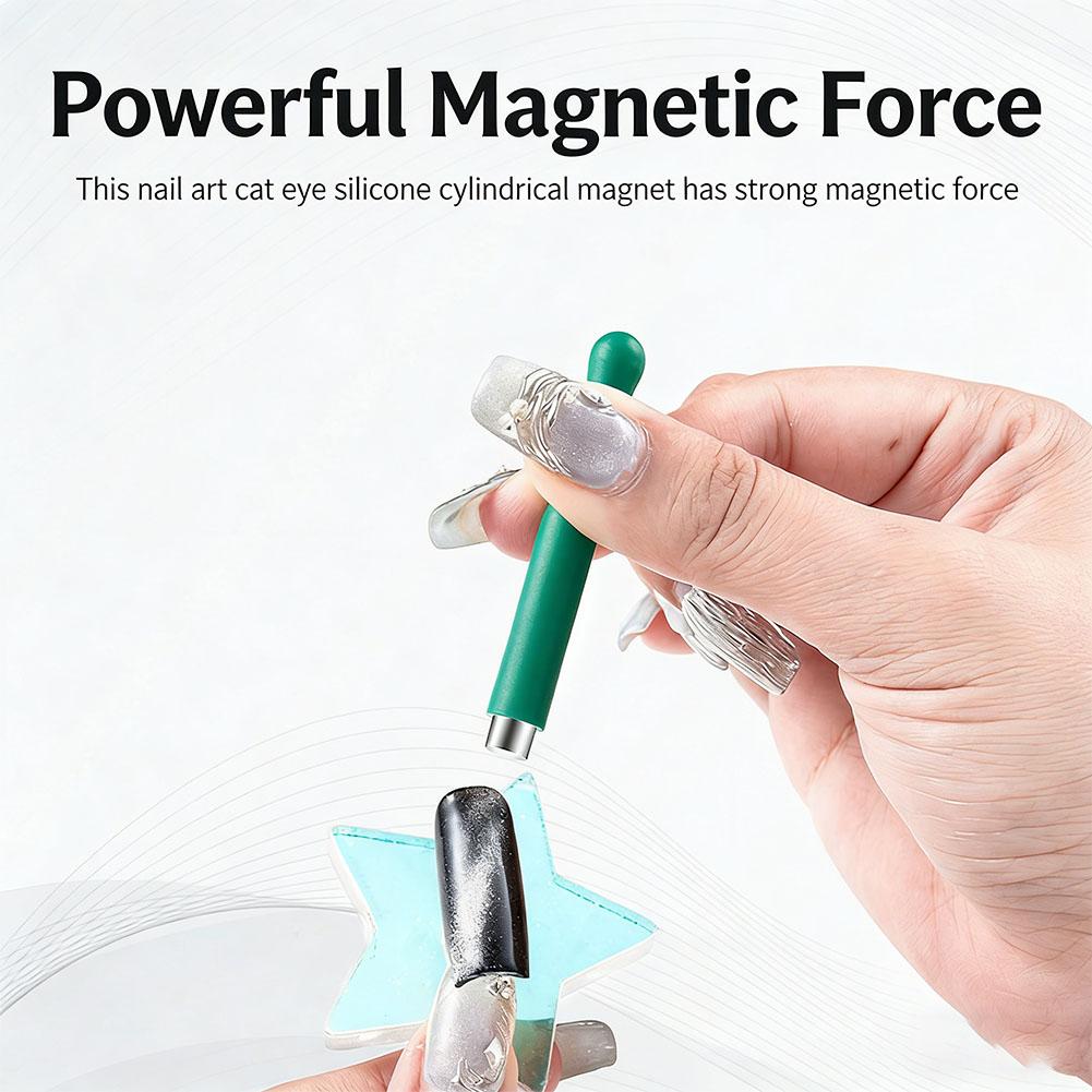 Strong Cat Eye Magnetic Stick 1pc Cylinder Extended Multi-functional Magnet For Gel Polish DIY Manicure Nail Art Tools