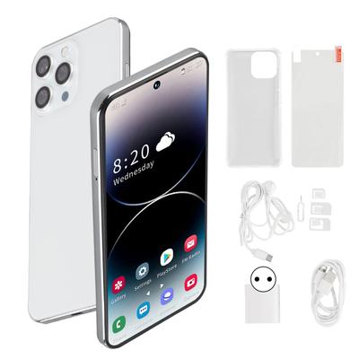 I14 ProMax 6.7 Inch Punch Hole Screen 4G Smartphone 4GB RAM 128GB ROM 4000mah Unlocked Cellphone for Android 12