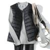 Women Sleeveless Zipper Down Jackets Autumn Winter Liner Keep Warm Ultralight Quilted White Duck Down Female Coat