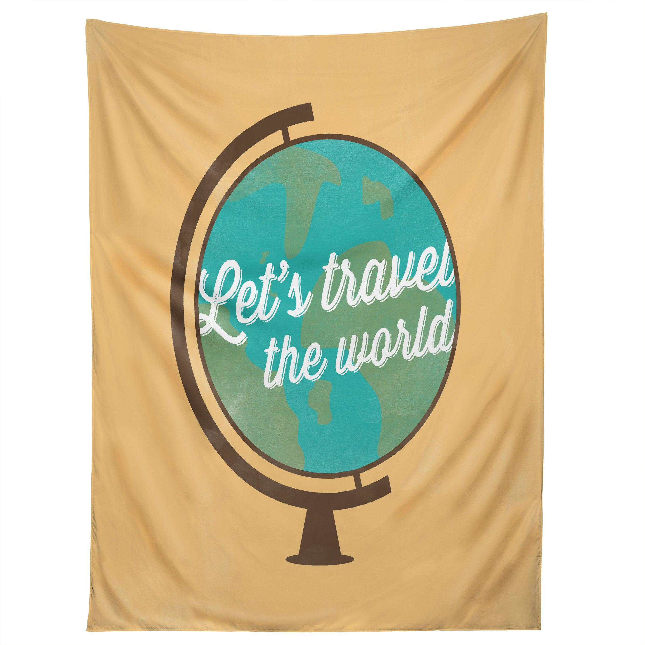 LETS TRAVEL tapestry 75x100