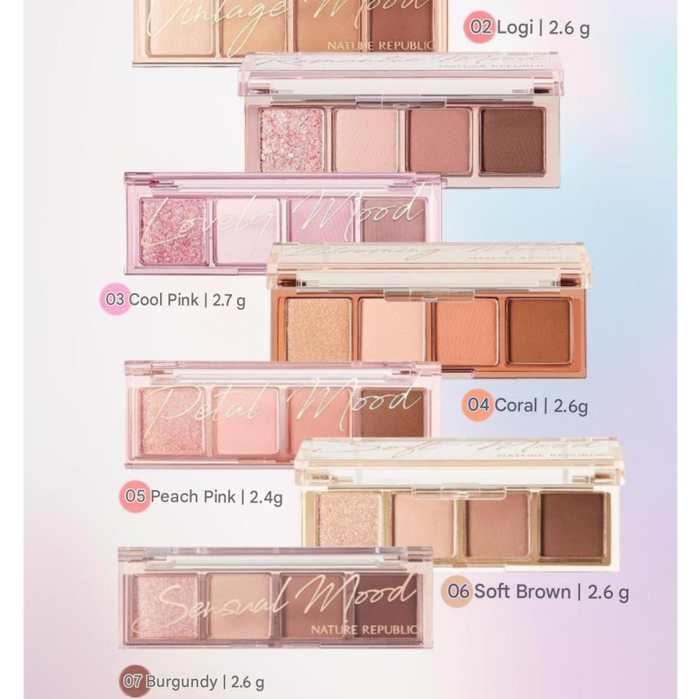 Nature Republic Daily Basic Palette-4 (Color Options)