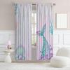 Mermaid Curtains   Mermaid Curtains For Girls Bedroom   Girls Curtains For Bedroom   Mermaid Decor   Cartoon Watercolor Colorful