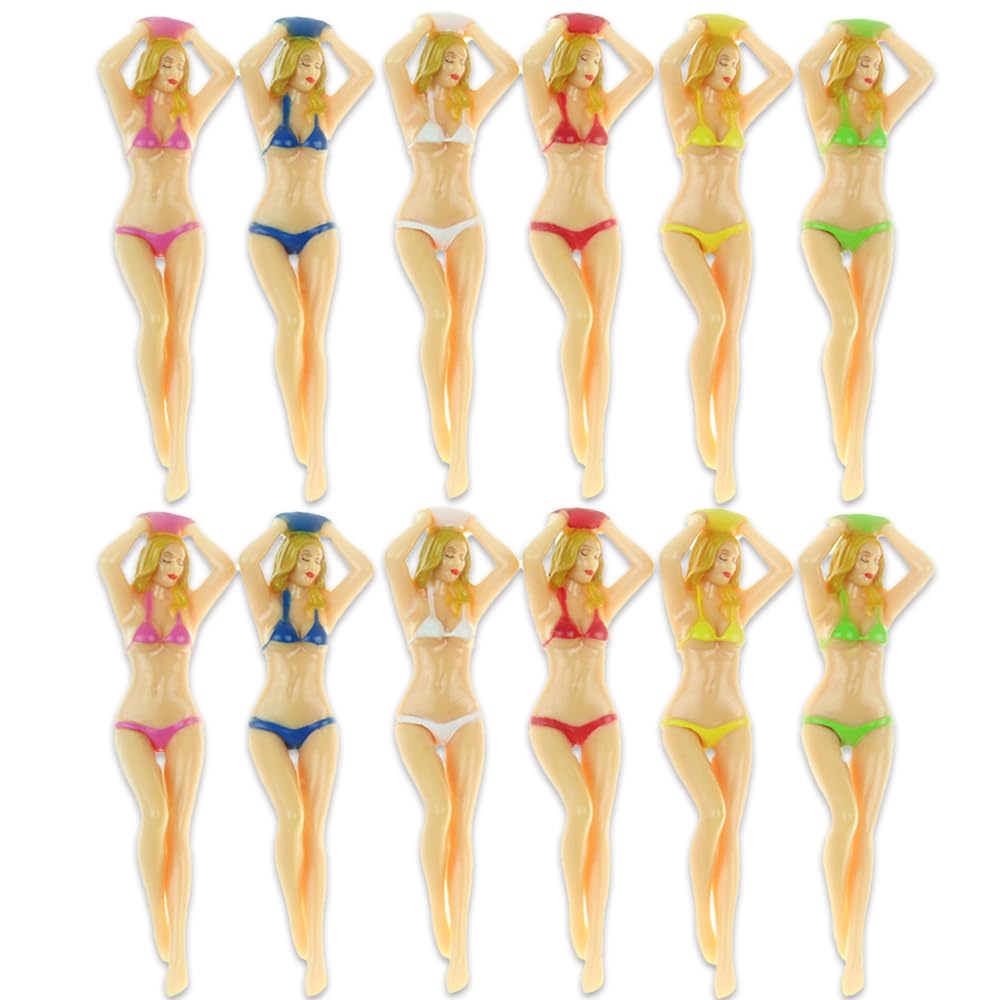 

HIRAISM Соревнование по гольфу Уникальное сексуальное бикини 6 Набор из 24 ти, Призы, Ти, Цвета,