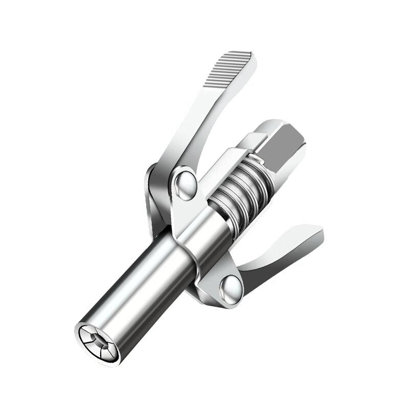 Double-Handle Locking Grease Gun Coupler Set CN plug (adapter included)