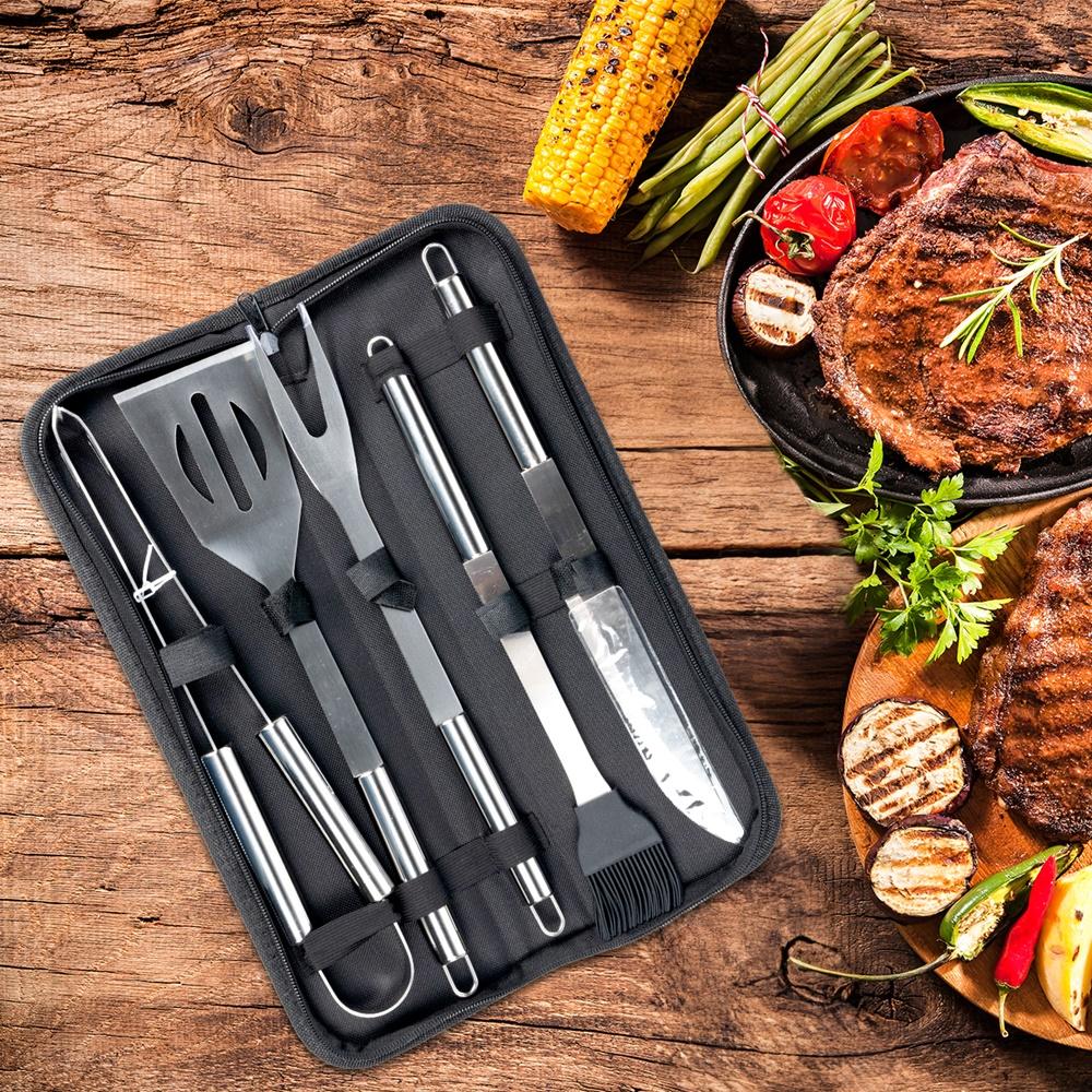 Curron akcesoria sztućce do grillowania w etui
