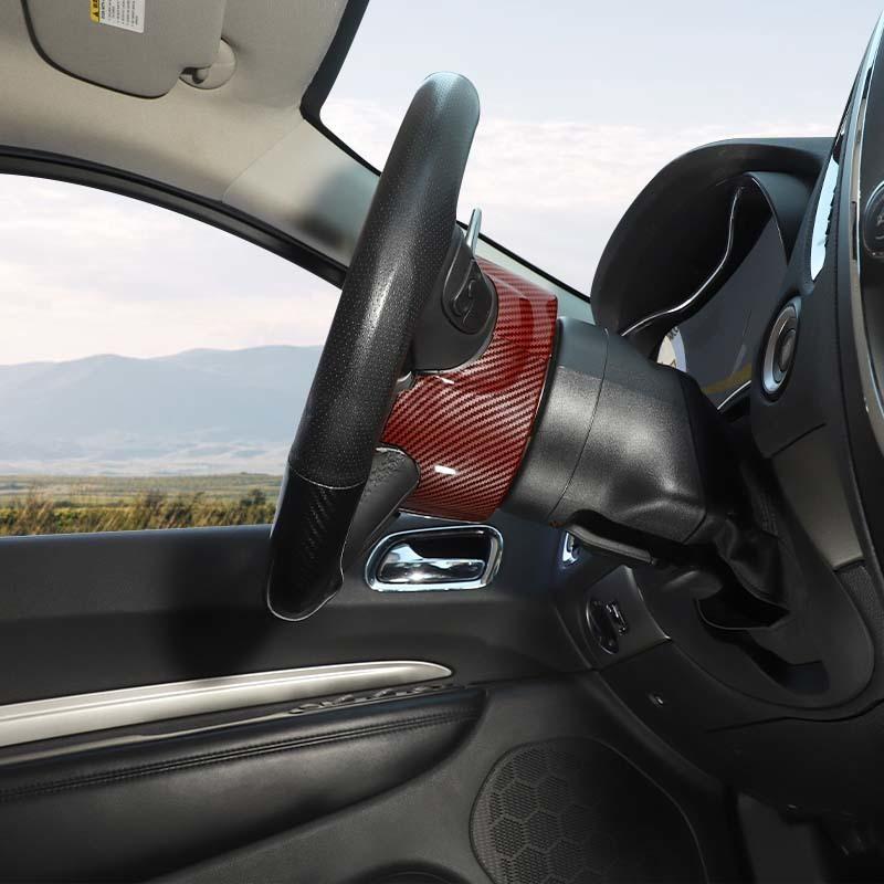 ABS Steering Wheel Base Upper Decoration Protective Cover Sticker Fit For Dodge Charger For Challenger For Durango For 300C Interior Accessories