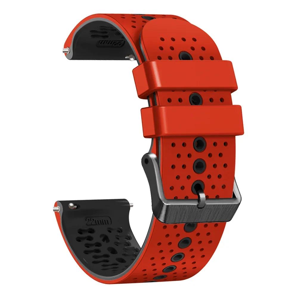 Bracelet 22mm Compatible Suunto Vertical 2 / Race 2 / Run / Race S / Peak 9 Pro / Peak 5 – Silicone Souple, Confortable Et Idéal Pour Le Sport