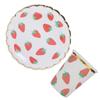 10Pcs Party Tableware Disposable Strawberry Pattern Tableware Set for Birthday Parties Seaside Parti
