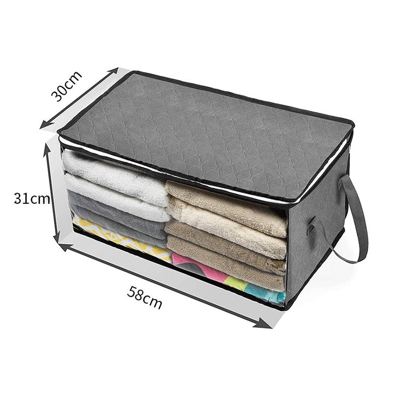 Quilt Clothes Storage Boxs Home Large Capacity Foldable Closet Organizer Box