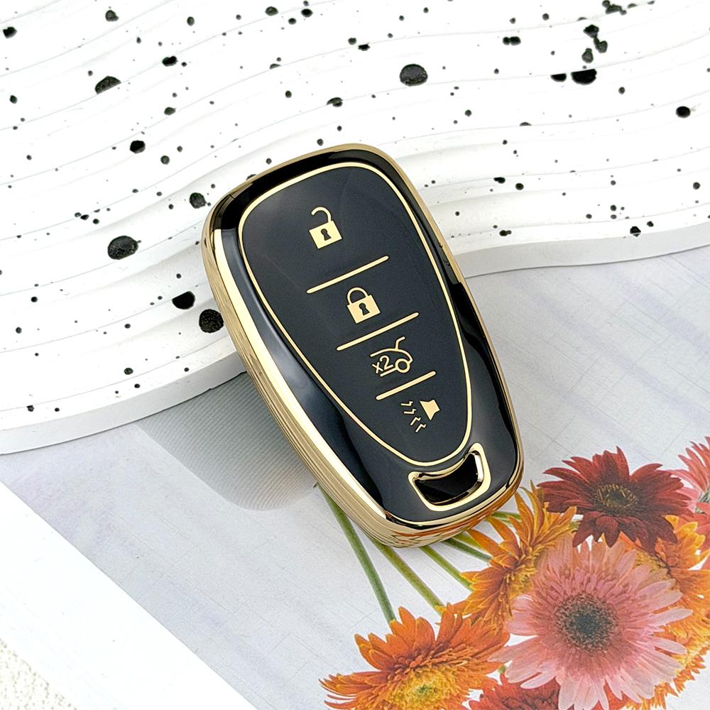 TPU Car Key Fob Cover Case for Chevrolet 2017-2019 Chevy Malibu Camaro Cruze Traverse Sonic Volt Bolt Equinox Spark Blazer Onix