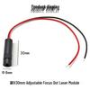 8x30mm 650nm 1mW Red Laser Module with Locking Ring and External Focusing Dot Pattern