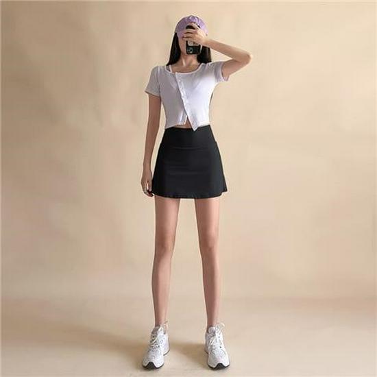 Women's Quick-Dry Pleated Sports Skirt for Running, Tennis, Golf, Fitness, & Yoga