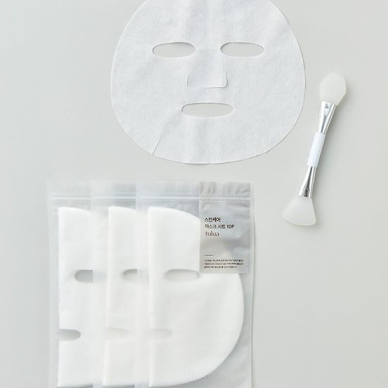 [Tulua] Skincare Mask Sheet 30P + Pack Brush Set